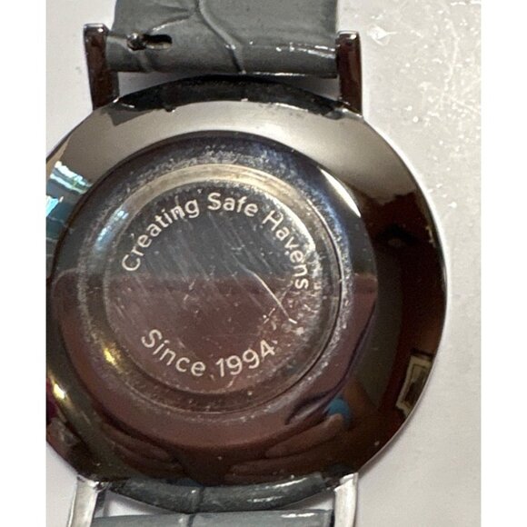 Norwex Watch With Alligator Pattern Strap & Silver Case Unisex - Picture 3 of 6